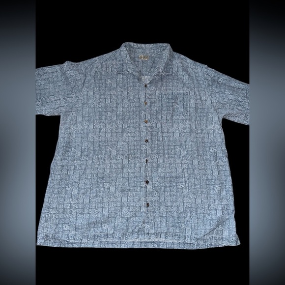 Mens Vintage LL Bean Casual Button Down Shirt Blue Size XXL Tall - Picture 1 of 5